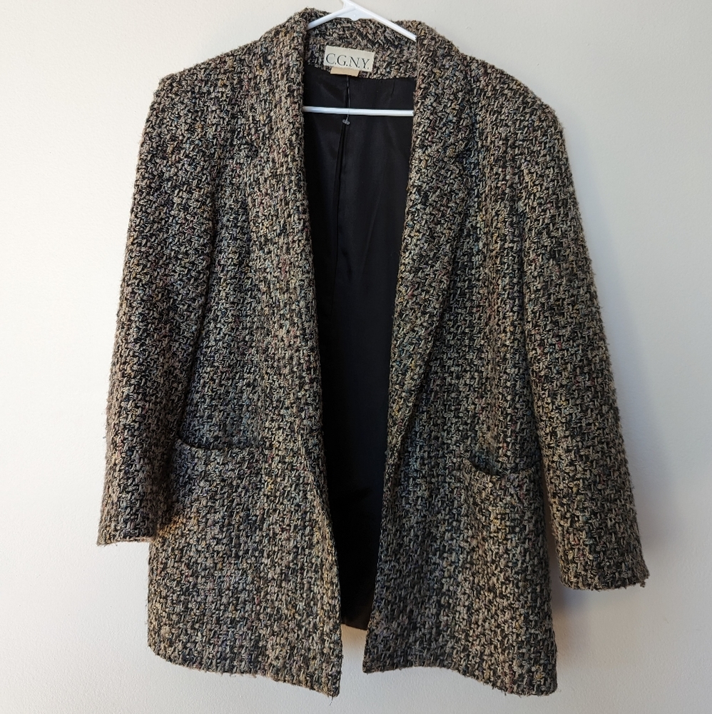 Vintage C.G.N.Y. Houndstooth Blazer